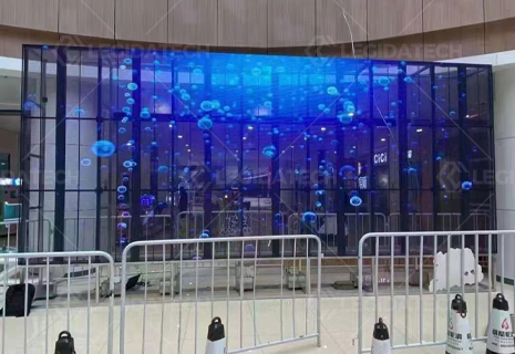 Transparent P3.91-7.8 in Shopping Mall